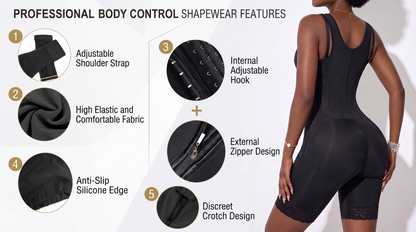 High-Waist Tummy Control Shapewear Bodysuit